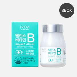 [Green Friends] IROA BALANCE Vitamin B 3Pack _ 180 Tablets, 6 Month Supply, With Selenium and Zinc, Dietary Supplement, Support Healthy Energy Metabolism _ Made in Korea