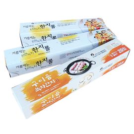 [KumHang_Hanji] Natural green tea Hanji roll Cooking paper W25cm x H10m _ Eco-friendly cooking paper made of Korean paper _ Made in Korea
