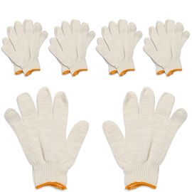[DepotOne] FreePlay Cotton gloves for children, Ivory, 5 pairs, Kids gloves for Weekend farm, Outdoor activities, Camping , 3~11 years old, No harmful substances, Anti-static play gloves _ Made in KOREA