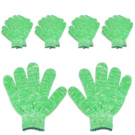 [DepotOne] FreePlay Cotton gloves for children, Light Green, 5 pairs, Kids gloves for Weekend farm, Outdoor activities, Camping , 3~11 years old, No harmful substances, Anti-static play gloves _ Made in KOREA