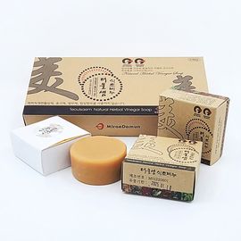 Herbal fermentation vinegar handmade soap 3 pieces 360g _Sensitive skin, acne soap, non-irritating soap, scaffold soap _ Made in Korea