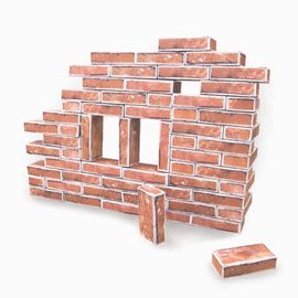 [Box Partner] Paper Block Play Brick Play Stacking Kindergarten School Children's Toys Learning School_Made in KOREA