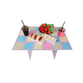 [Box Partner] High Strength Table Corrugated Paper Folding Table Camping Outdoor Portable Picnic Prefabricated_Made in KOREA