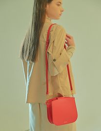 [Floribus] OLENTIA Red _ Bag, Women bags, Cross-Bag, Handbag, Purse, Mini-Bag, Shoulder-bag_ Made in KOREA