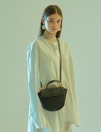 [Floribus] TEGO Black _ Women's bag, Cross-Bag, Shoulder bag, Handbag, Mini-Bag, Natural Cowhide_ Made in KOREA