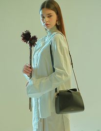 [Floribus] CAPUT Black_ Handbag, Purse, shoulder-bag, Women`s bags, Mini-Bag, Natural Cowhide_ Made in KOREA