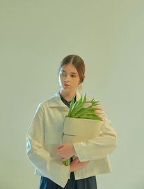 [Floribus] CAPUT White _ Women`s bags, Handbag, Purse, Mini-Bag, Shoulder bag, Natural Cowhide_ Made in KOREA