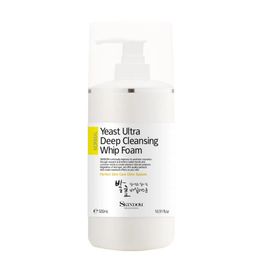 SKINDIM Yeast Ultra Deep Cleansing Whip Foam 500ml Fermented Gentle Facial Cleanser _ Made in Korea