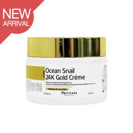 Ocean Snail Gold 24K Cream, 50ml_ Food and Drug Administration approved whitening, anti-wrinkle function, replenishes moisture with sea snail and collagen, forms a moisturizing film_Made in Korea