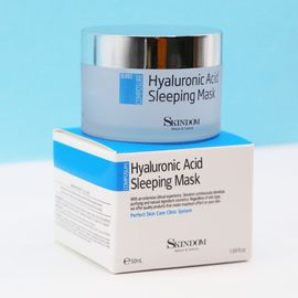 [Skindom] Hyaluronic Acid Sleeping Mask 50ml-Mask Pack, Vitamin E, Skin Moisturizing, Hydration, Sleep Mask, Hydration-Made in Korea
