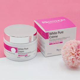 [Skindom] White Pure Cream (50ml) - Whitening, All Skin, Nourishing Cream_Made in Korea