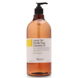 [Skindom] Luxury Cell Peptide Deep Cleansing Oil, 1000ml _ From removing dead skin cells and blackheads, maintaining a clean and vibrant skin texture, cleansing pores _ Made in KOREA