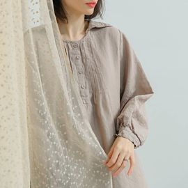 [Natural Garden] MADE N Linen Sailor Collar Dress_High quality material, linen material, luxurious pintuck detail_ Made in KOREA