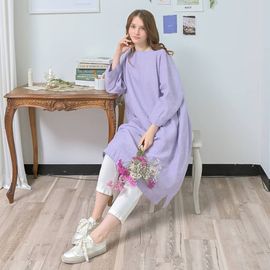 [Natural Garden] MADE N Midi Boat Neck Linen Dress_High-quality material, linen material, four season dress_ Made in KOREA
