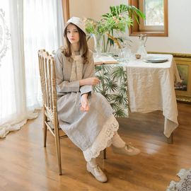 [Natural Garden] MADE N Lithuanian Linen Deli Dress_High-quality material, linen material, self-made_ Made in KOREA