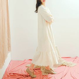 [Natural Garden] MADE N Kara long sleeve inner dress_High quality material, soft double ground, self-made_ Made in KOREA