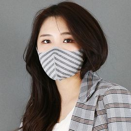 [NICEKOREA] Copper Mono Grey mask_Antibacterial 99.9%, Copper Fabric, Fashion Mask, Washable Fabric Mask _ Made in KOREA