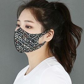 [NICEKOREA] Jurasil Fashion Mask, Mini Flower_Anti-bacterial 99.9%, Celebrity Mask, Washable Fabric mask _ Made in KOREA