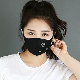 [NICEKOREA] Jurasil Fashion Mask, Water Drop Cubic _ Anti-bacterial 99.9%, Celebrity Mask, Washable Fabric mask _ Made in KOREA