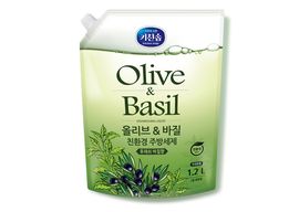 [MUKUNGHWA] KICHENSOAP Olive & Basil Dishwashing Liquid 1.2L_ Kitchen Detergents, Dishwashing Detergents, Eco-friendly