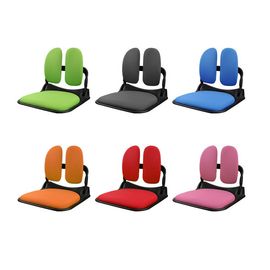 [Gallery Deco] dual-back backrest foldable seat chair "Hugh" mesh comfortable and sedentary chair