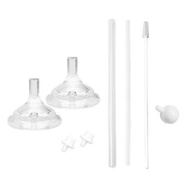 IBYEOL Friends Little Bob Dog Straw Replacement Refill Set All-in-One Silicone Anti-Colic Weighted Straw Cup Parts _ Made in KOREA