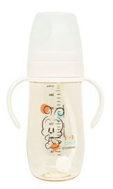 IBYEOL Friends Little BOBDOG Premium PPSU Weighted Straw Cup Anti-Colic Leak-Proof Baby Water Bottle 270ml Cream white _ Made in KOREA