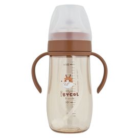 IBYEOL Friends New Premium PPSU Weighted Straw Cup 260ml for Toddlers Anti-Colic Leak-Proof BPA-Free Safe CHOCO _ Made in KOREA