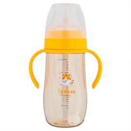 IBYEOL Friends New Premium PPSU Weighted Straw Cup 260ml for Toddlers Anti-Colic Leak-Proof BPA-Free Safe MANGO _ Made in KOREA