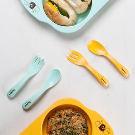 Mealtime Toddler Utensils | Fork & Spoon | Dishwasher Safe