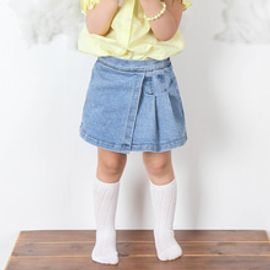 [BABYBLEE] D21322_Pleats Denim Skirt Leggings for Girls, Lace, Infant Dress, Kids Leggings, Made In KOREA