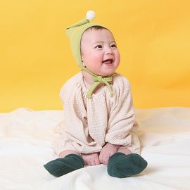 [BABYBLEE] A17106_Mesh Ball Bonnet for Infants, Baby, Cotton 100%, Made in KOREA