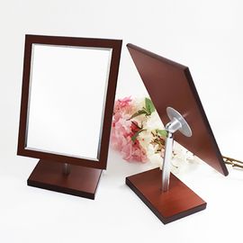 [Star Corporation] HM-456 _ Mirror, Tabletop Mirror, Flexible Mirror, Fashion Mirror, 360 degree rotation right and left sides, Wood rectangular table mirror