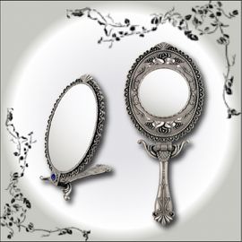 [Star Corporation] ST-523S Antique Tin Hand Mirror _ Mirror, Hand Mirror, Fashion Mirror, Portable Mirror, Folding Mirror