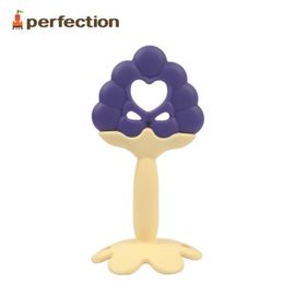 [PERFECTION] Grape, Infant Teething Toy _ Baby Teething tots, Silicone, Easy to Hold, FDA-approved, Newborn, Soft _ Made in KOREA