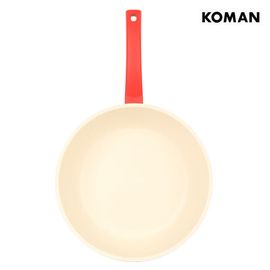 KOMAN Ecored IH Frying Pan 26cm – 6-Layer Nonstick, Die-Cast Aluminum, All Heat Source Compatible _ Made in Korea