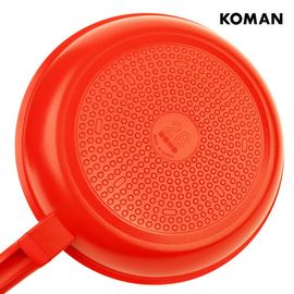 KOMAN Ecored IH Frying Pan 20cm – 6-Layer Nonstick, Die-Cast Aluminum, All Heat Source Compatible _ Made in Korea