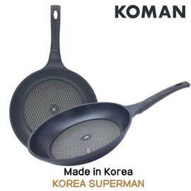 [KOMAN] BlackWin Titanium Coated Frying Pan 28cm - Nonstick Cookware 6-Layers Coationg Die Casting Frying Pan - Made in Korea