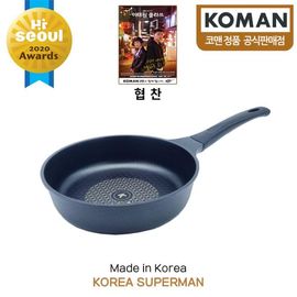 [KOMAN] BlackWin Titanium Coated Sauté Pan 24cm - Nonstick Cookware 6-Layers Coationg Frying Pan - Made in Korea