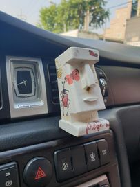 [Dosian Factory] Moai (Cypress Wood) Air Freshener Case for Car, Vehicle Interior Decoration, Gift_Made in Korea