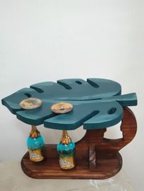 [Dosian Factory] Leaf Wine Glass Wooden Tray_Wine Glass Holder, Housewarming Gift, Interior Decor_Made in Korea