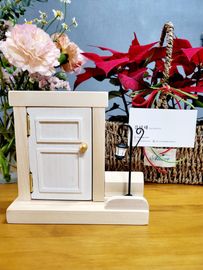 [Dosian Factory] Lucky Business Card Stand_Solid Wood Door Business Card Holder, Housewarming Gift, Interior Decor_Made in Korea