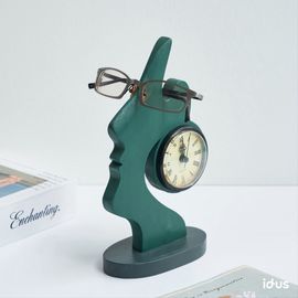 [Dosian Factory] Audrey Clock Glasses Hanger _Glasses Stand, Table Clock, Housewarming Gift, Interior Decor_Made in Korea