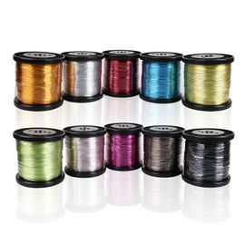 [FOBWORLD] Colored Craft Wire Bulk 1.2 _ 541 Feet/ 165m, Thickness 1.2mm, 10 Colors, Bendable Flexible Aluminum Wire, for Sculpture Armature Garden DIY Crafts Beading Jewelry Making _ Made in Korea