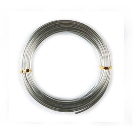 [FOBWORLD] Frame Craft Wire 2.5 _ 26.2 Feet/ 8m, Thickness 2.5mm, 10 Pieces, Bendable Flexible Silver Aluminum Wire, for Sculpture Armature Garden DIY Crafts Beading Jewelry Making _ Made in Korea