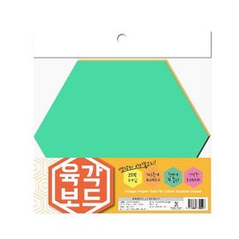 [FOBWORLD] Hexagon Shaped Magnetic Dry Erase Board _ 6 Pcs, Magnetic Whiteboard in 3 Colors, for Steel Products Blackboard Fridge School Office Home, Educational Learning Tool