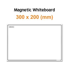 [FOBWORLD] Magnetic Whiteboard _ 300mmX200mm, Dry Erase Board with Flexible Rubber Magnet, for Steal Wall Door Fridge Factory School Office Home _ Made in Korea