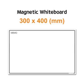 [FOBWORLD] Magnetic Whiteboard _ 400mmX300mm, Dry Erase Board with Flexible Rubber Magnet, for Steal Wall Door Fridge Factory School Office Home _ Made in Korea