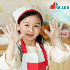 [Boaz] Antibacterial Children's Hygiene Gloves 4~8 years old (30 sheets)_Kindergarten, school, experiential learning, plastic gloves_Made in Korea