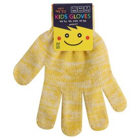 [Boaz] cotton yarn kids gloves 5~7 years old (yellow, green, blue, pink)_Kindergarten, school, experiential learning, gloves_Made in Korea